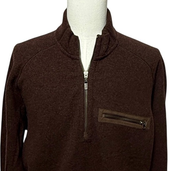 Vintage Patagonia Better Sweater Mens XL Brown Pullover 1/4 Zip Wool Blend 80's